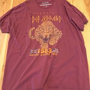 Def Leppard Graphic T-Shirt oversized